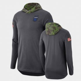 Military University of Kentucky Long Sleeve Mens Anthracite Hoodie 238404-488