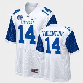 #14 Carrington Valentine College Football Kentucky Replica Men's White Jersey 565910-294