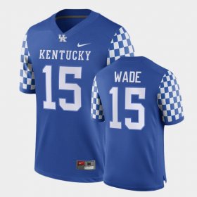 #15 Destin Wade Replica UK NIL Men's Royal Jersey 698723-958