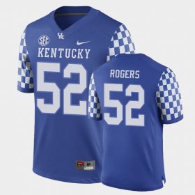 #52 Justin Rogers Replica University of Kentucky Men's Royal Jersey 453363-722