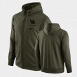 Tonal Logo Stack Wildcats Full-Zip Men Olive Hoodie 378254-544