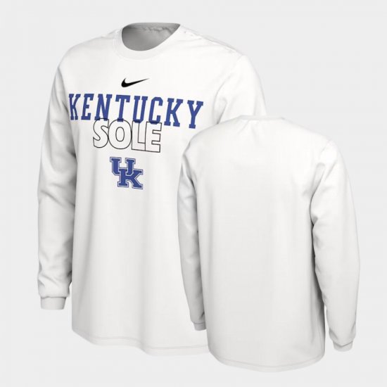 On Court UK Long Sleeve Men\'s White T-Shirt 533596-794