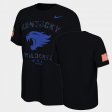 College Football University of Kentucky Veterans Day 2021 America Flag Men Black T-Shirt 614020-798