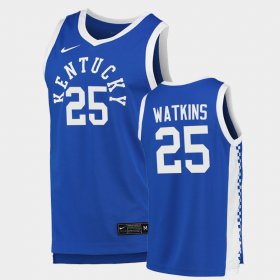 #25 Kareem Watkins College Basketball Wildcats Mens Blue Jersey 489092-209 #25 Kareem Watkins College Basketball Wildcats Mens Blue Jersey 489092-209