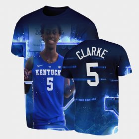 #5 Terrence Clarke RIP UK Nephew 3D Printed Mens Royal T-Shirt 599059-854