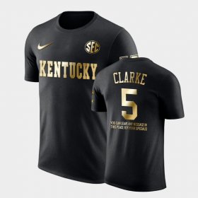 #5 Terrence Clarke RIP Kentucky Nephew Memorial Message Mens Black T-Shirt 229730-610