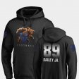 #89 Allen Dailey Jr. Midnight Mascot Kentucky Wildcats Football Men Black Hoodie 691313-235