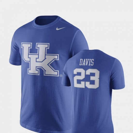 #23 Anthony Davis Future Stars UK Basketball Replica Mens Royal T-Shirt 583929-589