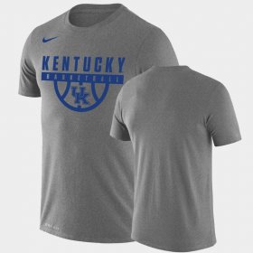 Drop Legend Kentucky Wildcats Performance Basketball Men Heathered Gray T-Shirt 886930-619