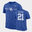 #21 Keegan Sullivan GFX Velocity Kentucky Wildcats Sideline Legend Performance Men's Royal T-Shirt 436852-906