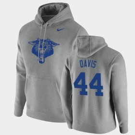 #44 Jamin Davis Vintage School Logo UK Pullover Men Heathered Gray Hoodie 915605-248