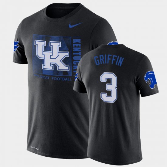 #3 Jordan Griffin Team Issue UK Performance Mens Black T-Shirt 356866-208