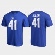 #41 Josh Allen College Legends Wildcats Name & Number Mens Royal T-Shirt 670888-692