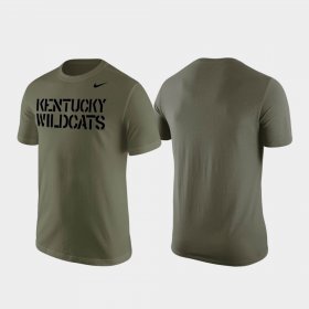 Stencil Wordmark University of Kentucky Men's Olive T-Shirt 753259-581