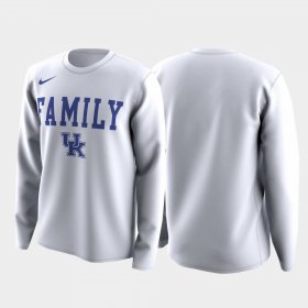 Family on Court UK March Madness Legend Basketball Long Sleeve Men White T-Shirt 305722-538