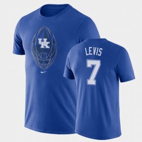 #7 Will Levis Football Icon University of Kentucky Legend Men's Royal T-Shirt 179758-317